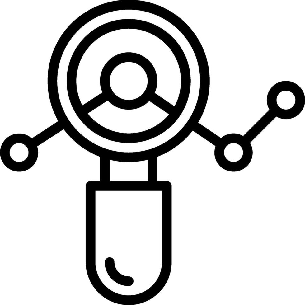 Magnifying glass icon vector