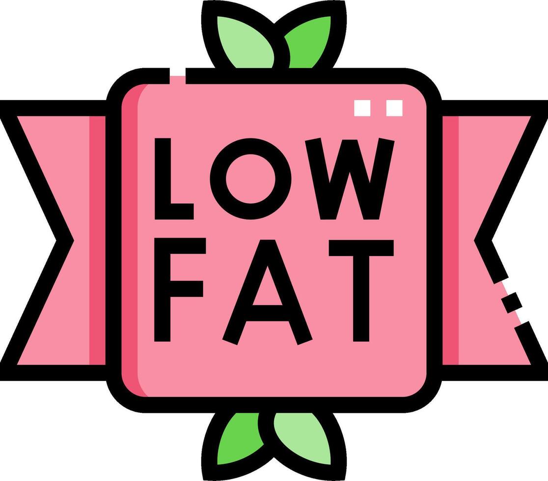 Low fat logo vector