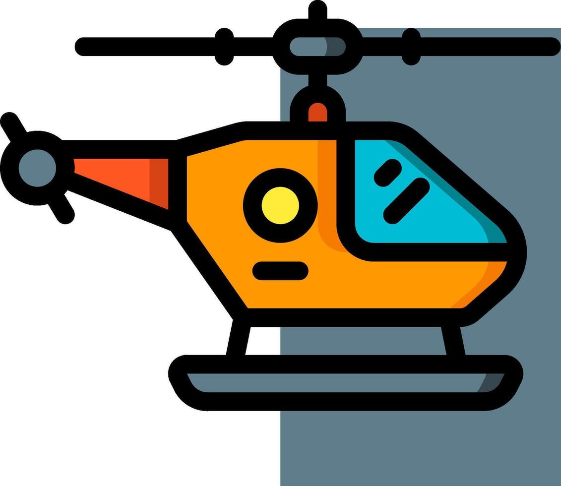 Helicopter clip art illustration vector