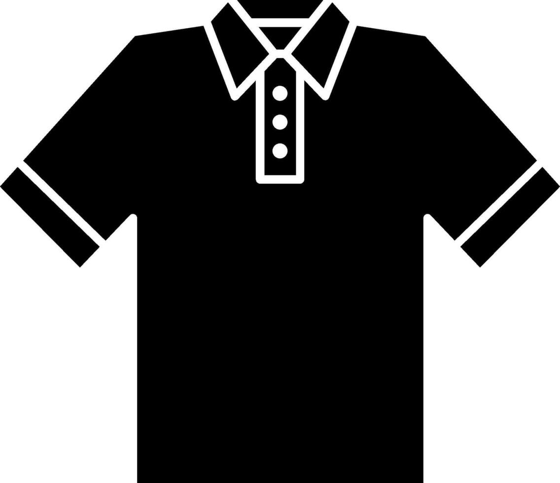 A black polo shirt with a collar and collar vector