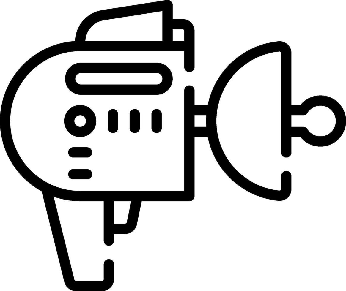 A black and white drawing of a light bulb vector