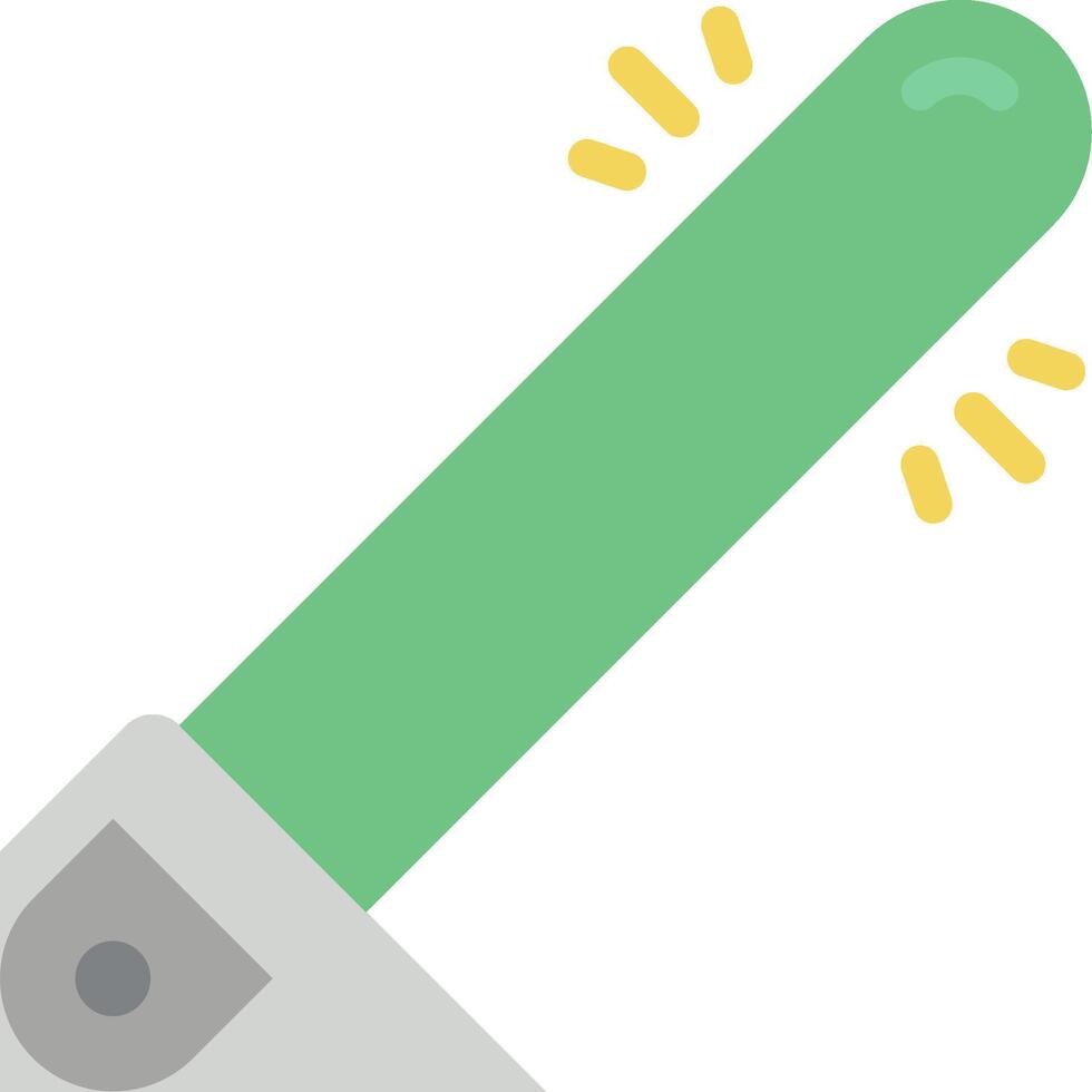 A green and yellow toothbrush with a yellow handle vector