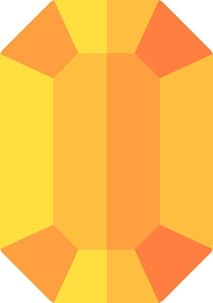 An orange and yellow diamond vector