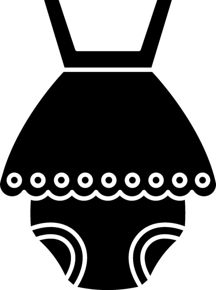 A black and white illustration of a dress vector