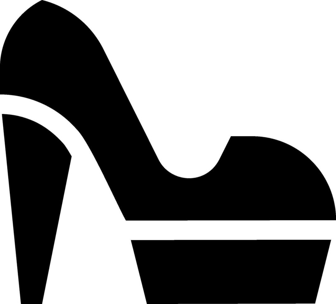 High heel shoe icon vector