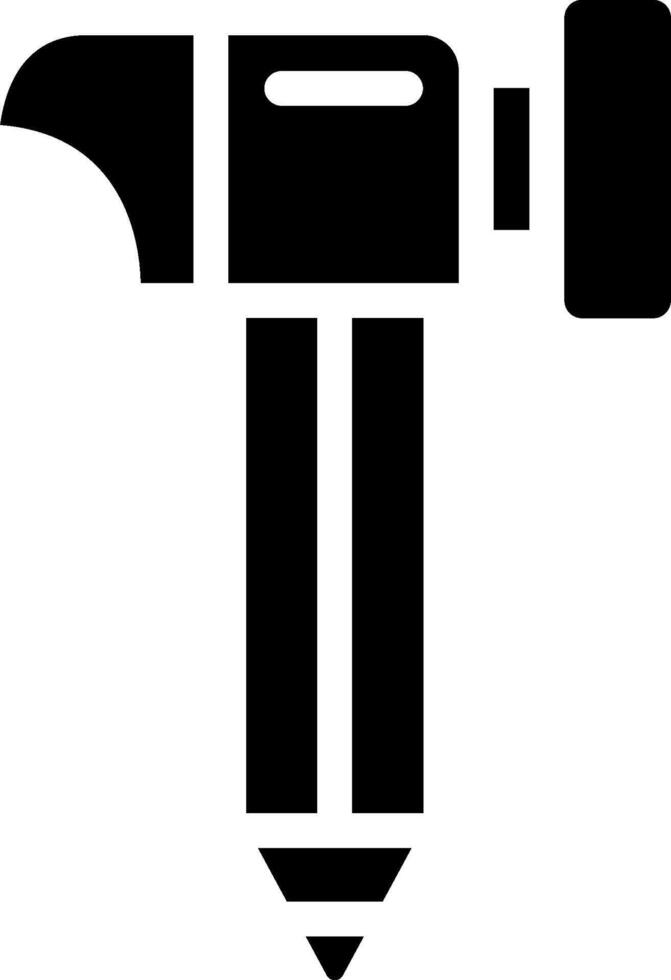 A hammer icon on a white background vector