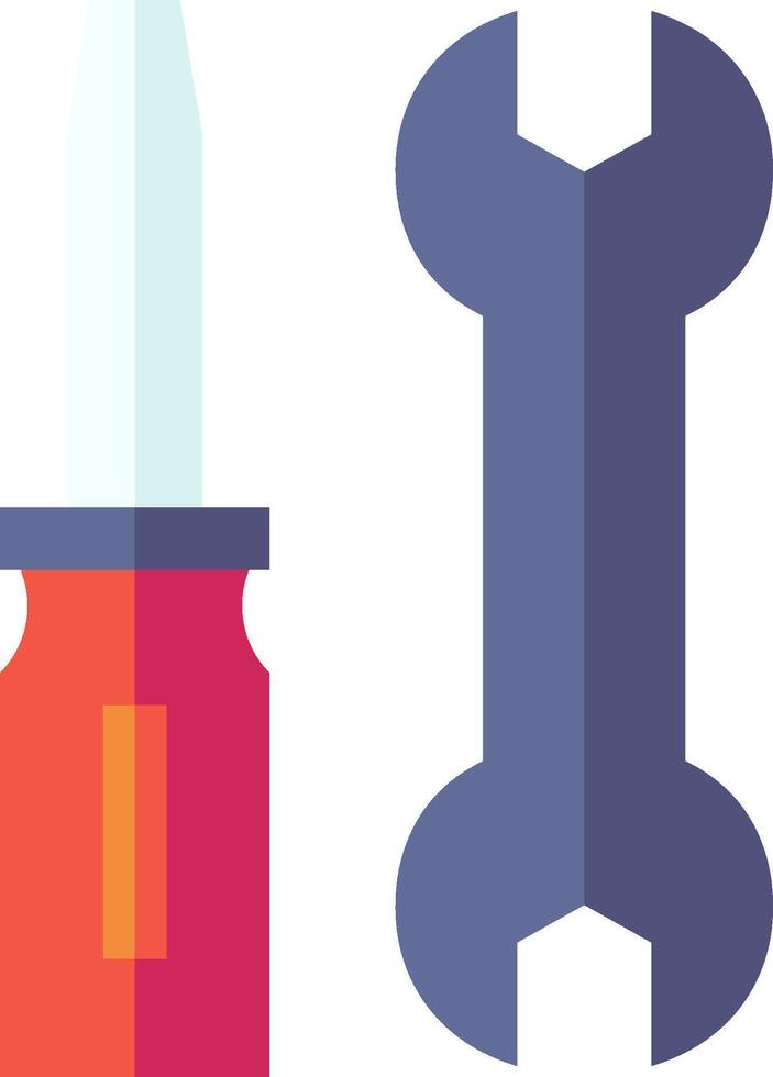 A wren and a wrench are next to each other vector