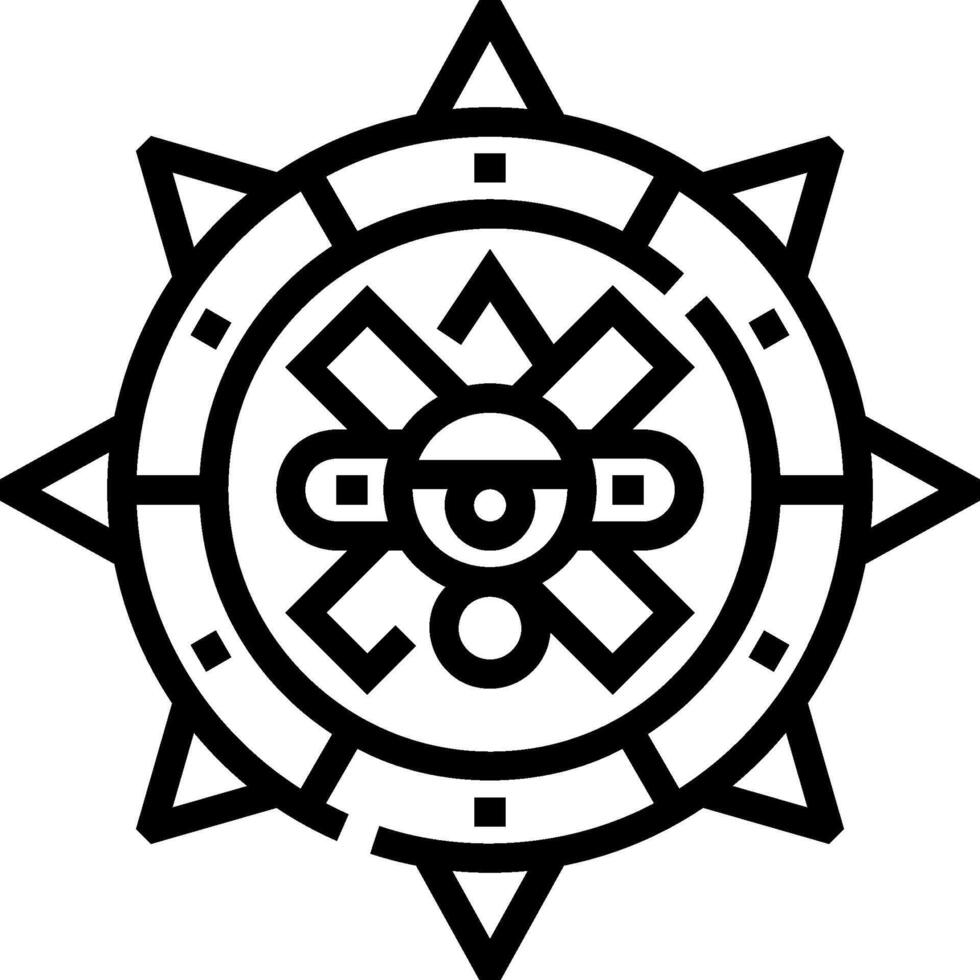 The logo for the game aztec warrior vector
