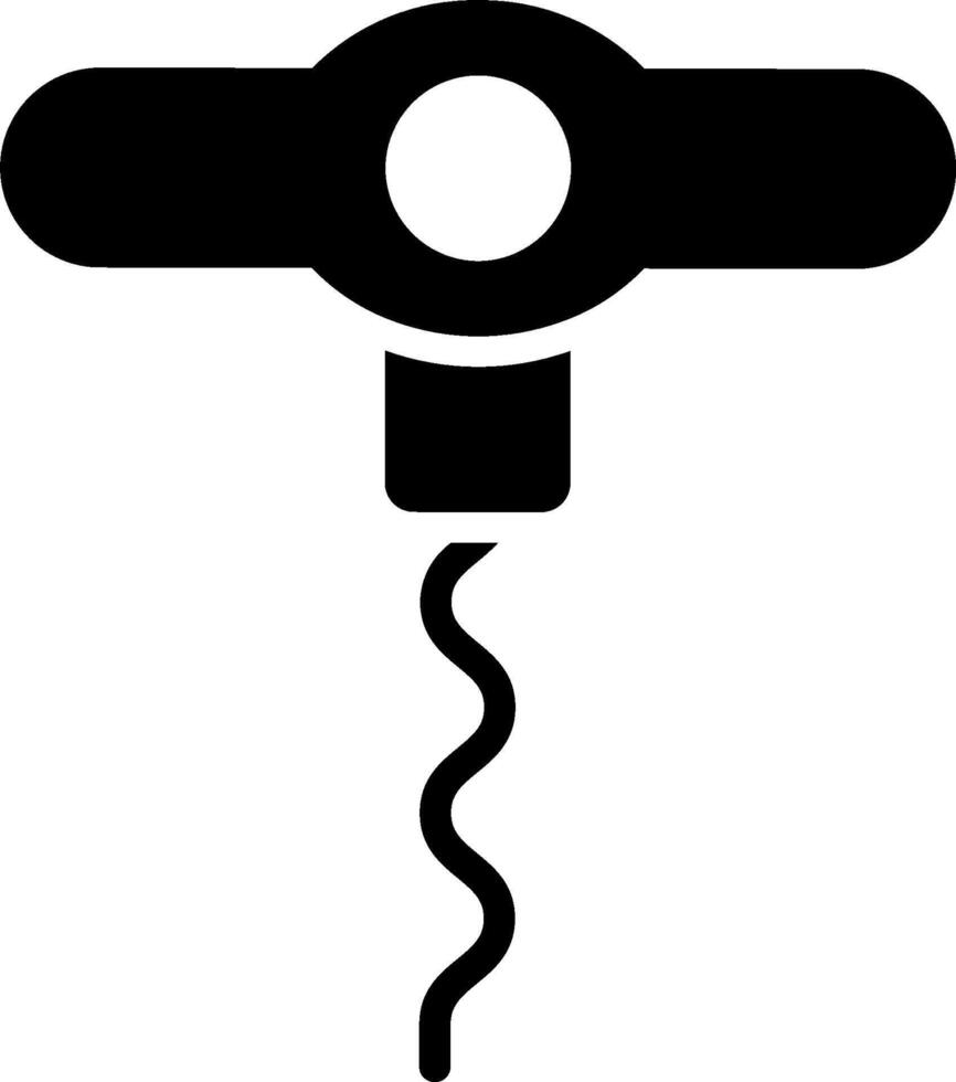A black and white icon of a wine bottle vector
