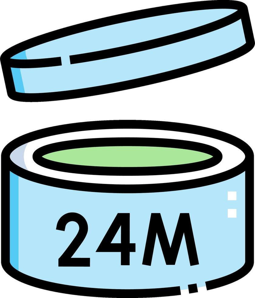 A container with the number 24m on it vector