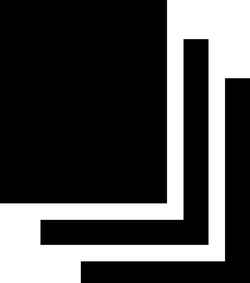 A black and white square with a white border vector