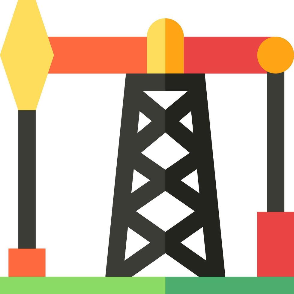 Oil pump icon vector