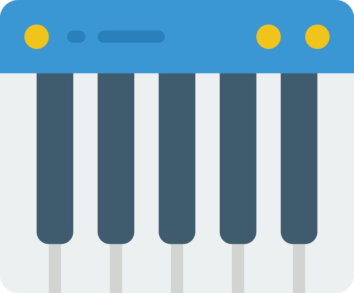 A piano keyboard icon vector