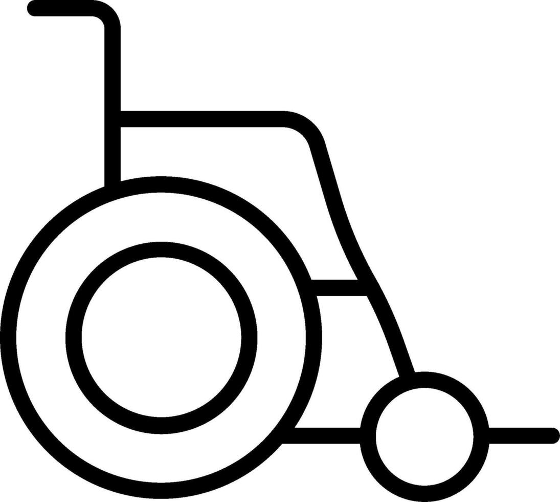Wheelchair icon on a white background vector
