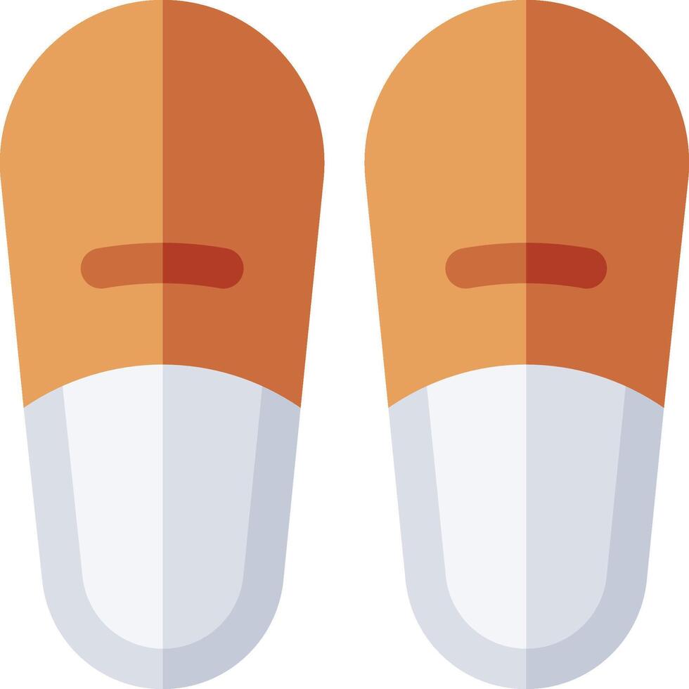 Two pills with one on top and one on the bottom vector