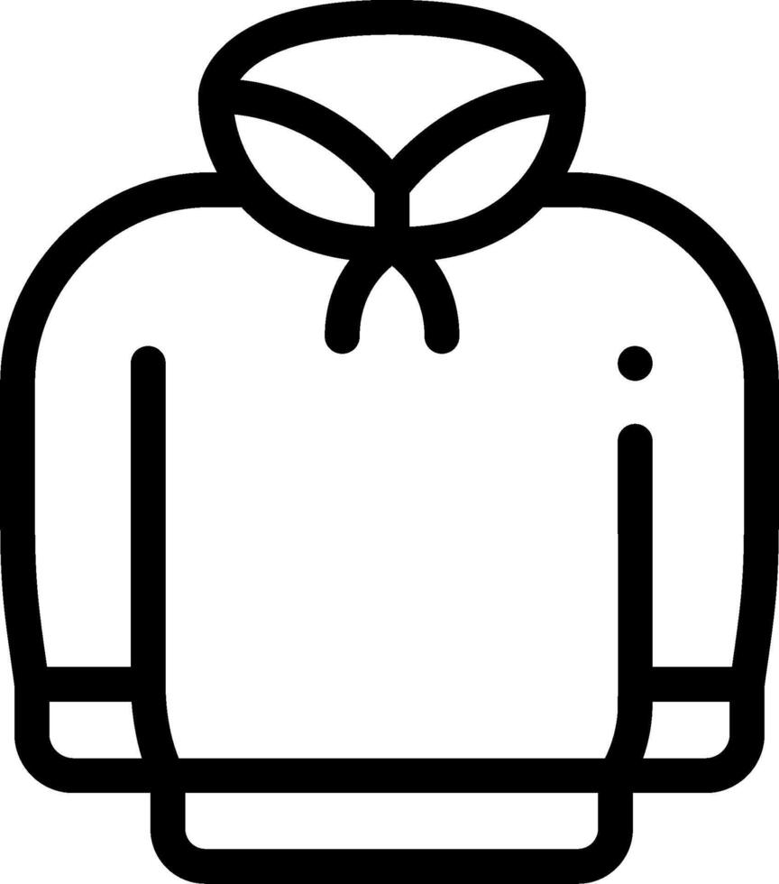 A hoodie with a hood on it is shown vector