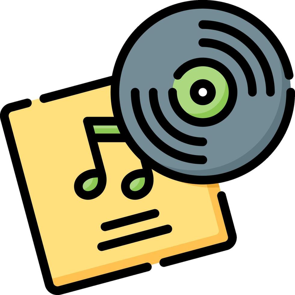 Music player icon illustration vector