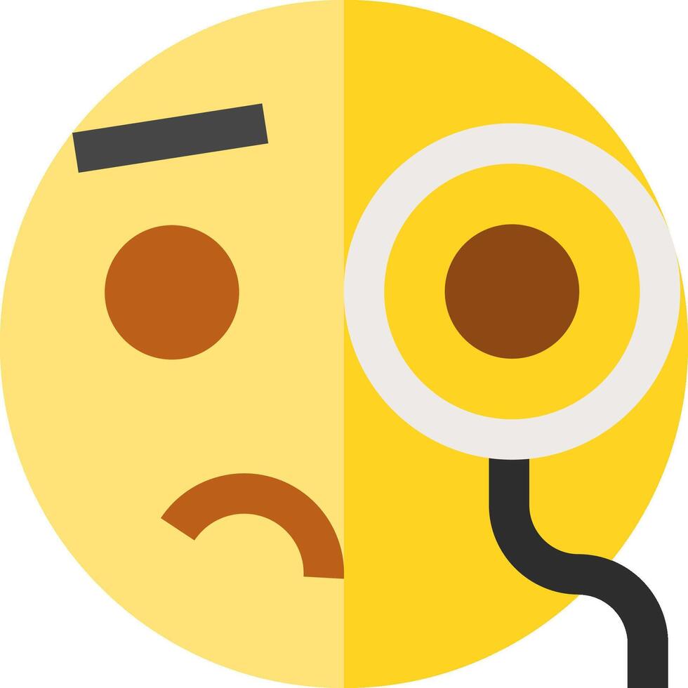 Image of a sad emoticon vector
