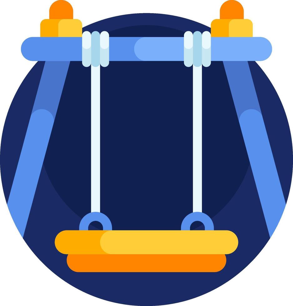 A swing with two bars on it vector