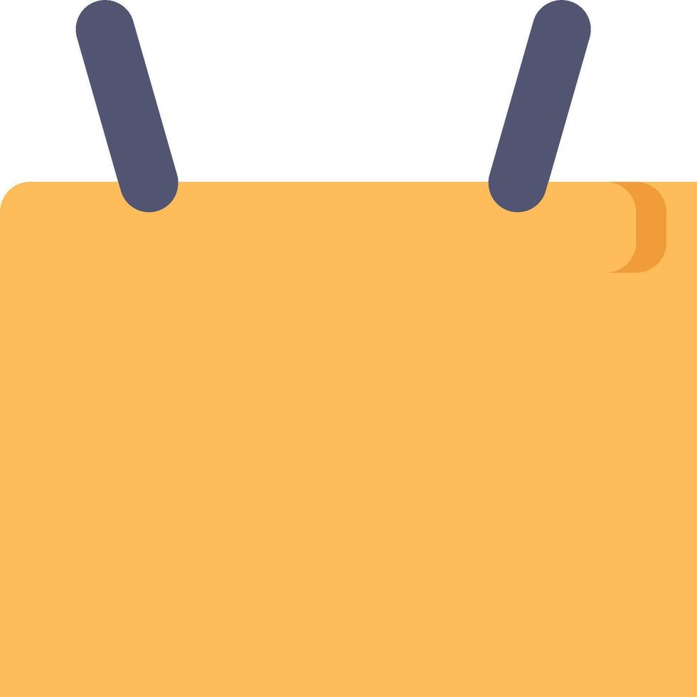 A yellow folder with two handles on it vector
