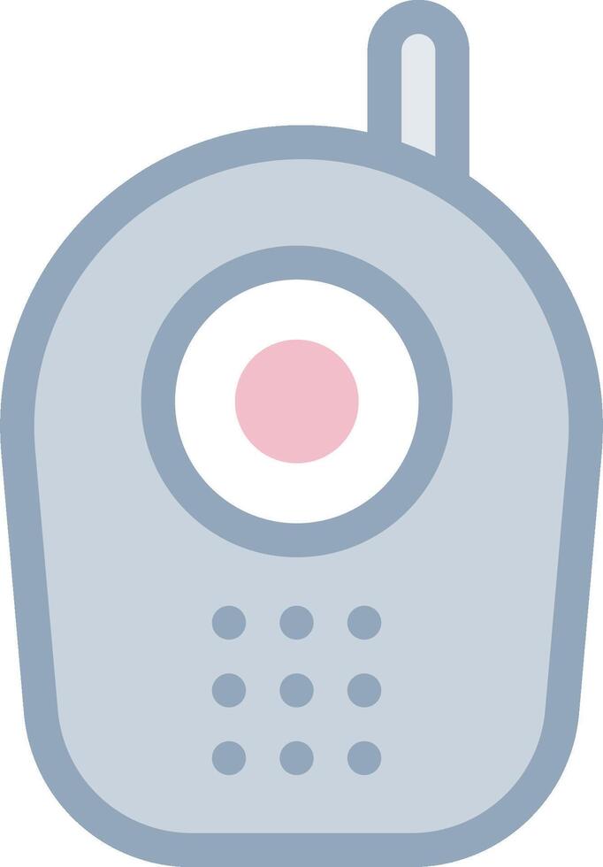 A gray and pink phone icon on a white background vector