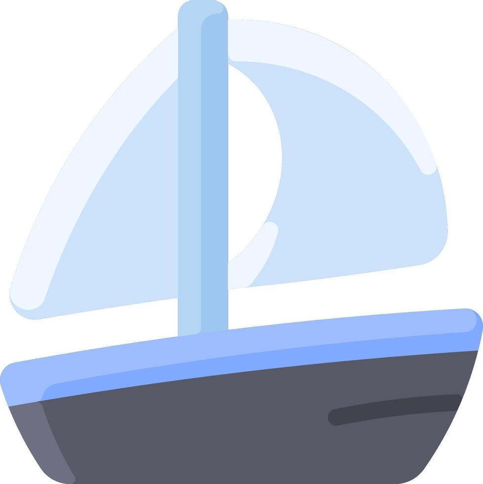 A sailboat floating in the ocean vector