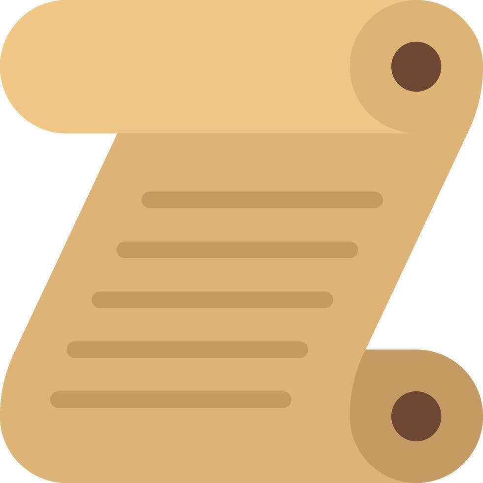 A scroll icon with a scroll on it vector