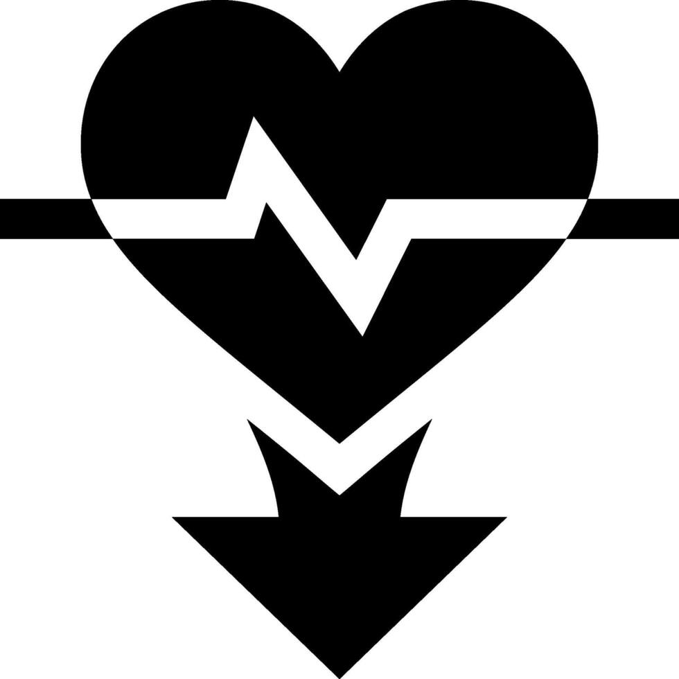 Heart beat icon vector
