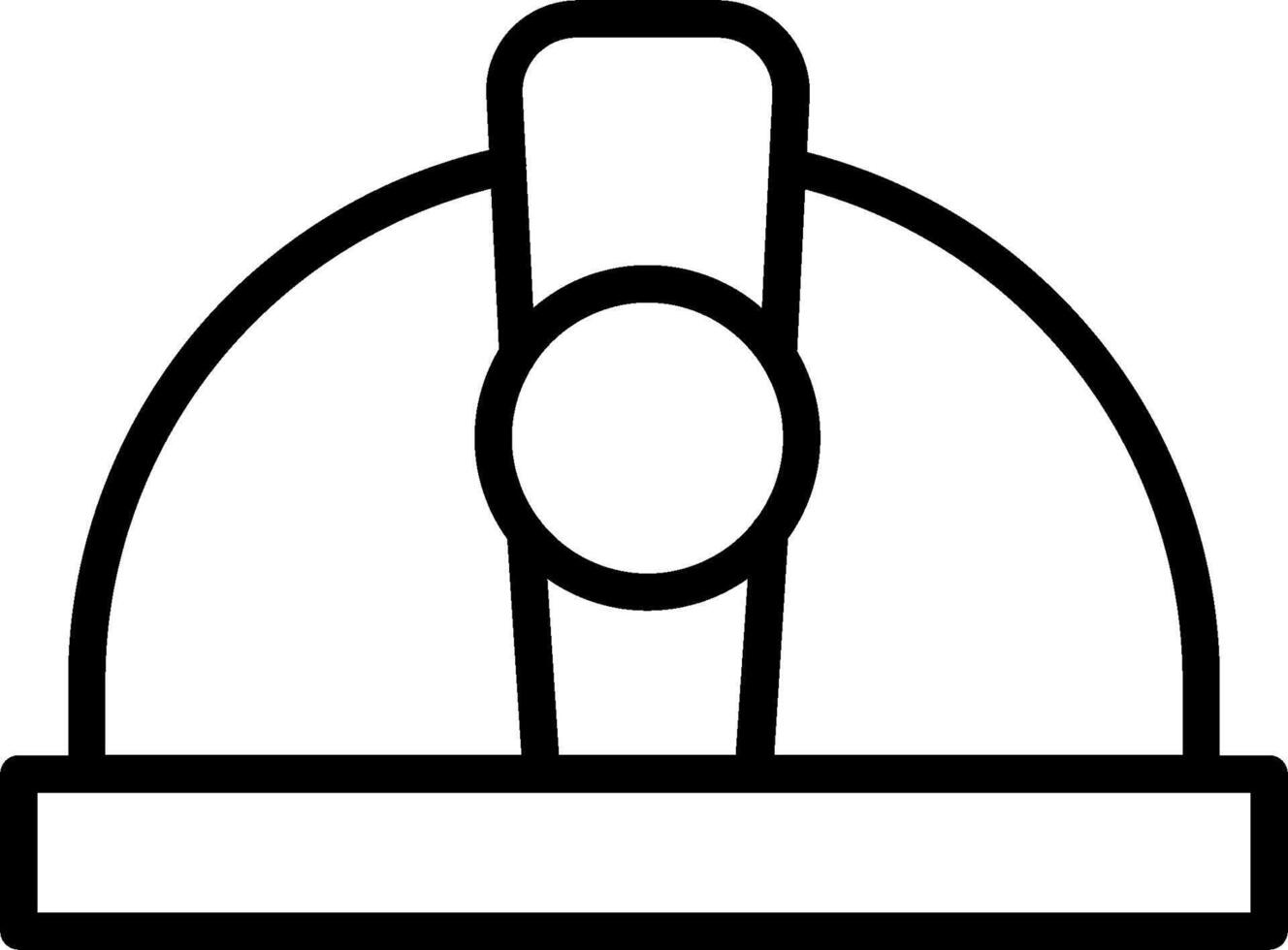 A black and white image of a hat on a white background vector