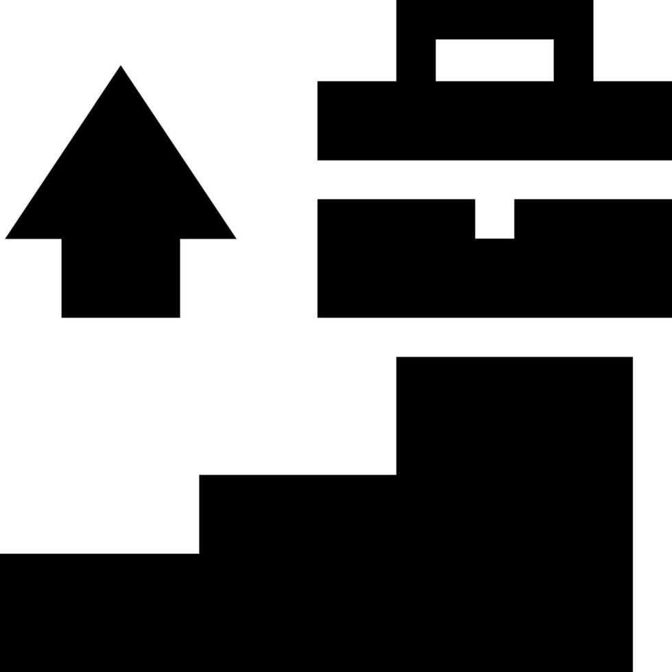 A black and white icon of a suitcase and a suitcase vector