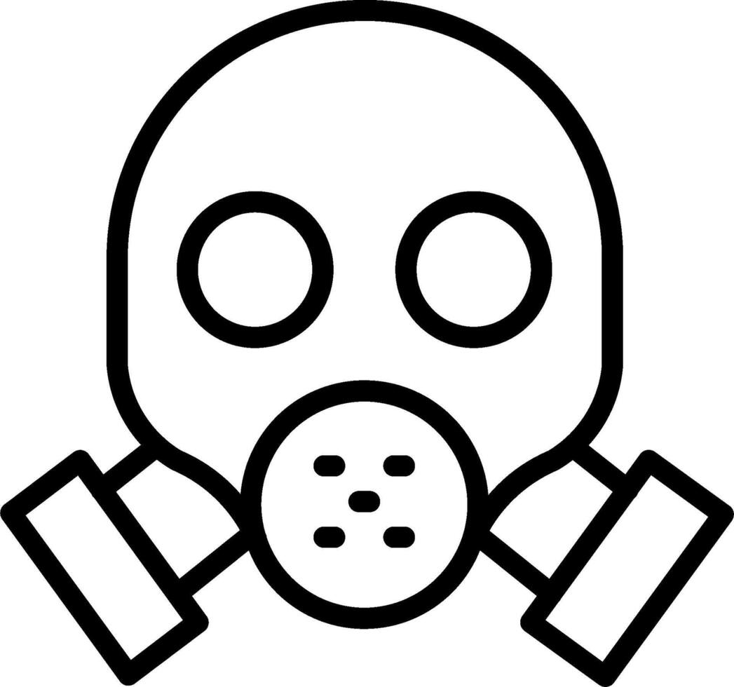 A gas mask icon on a white background vector