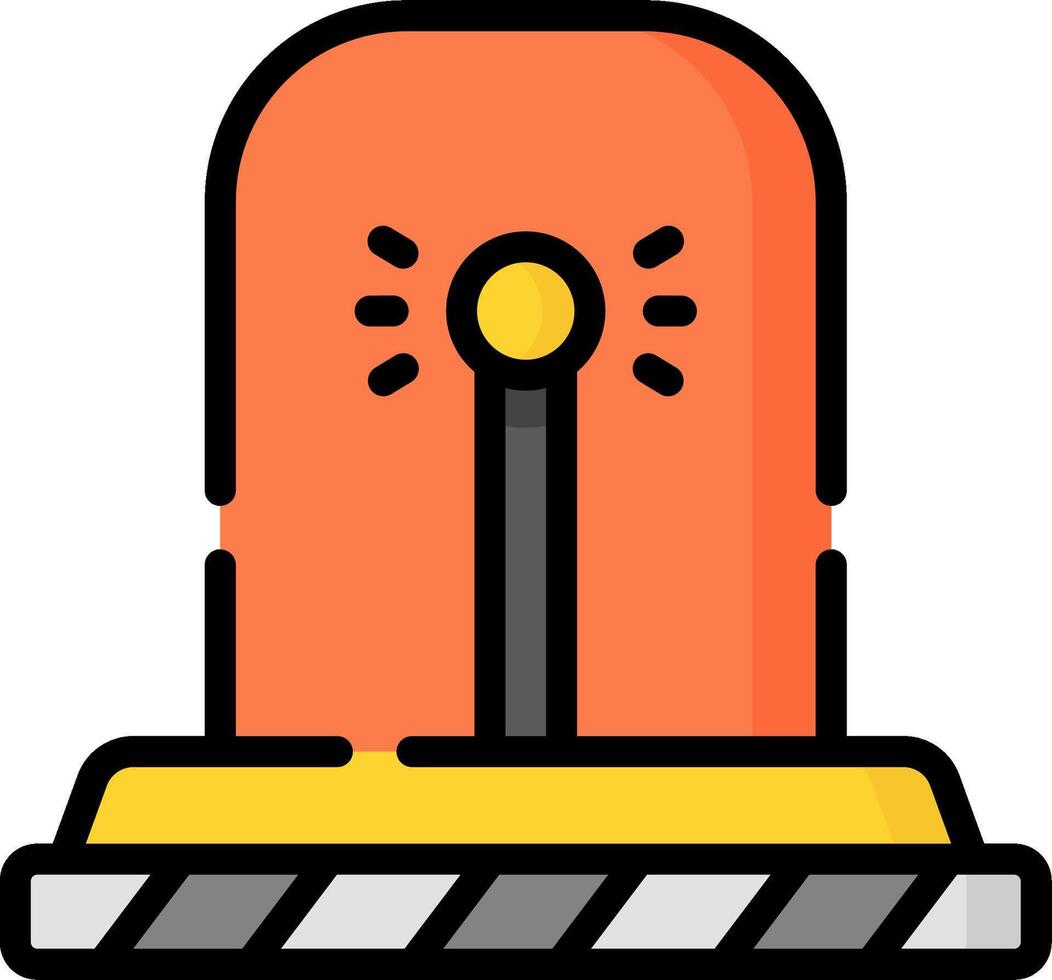 A red and orange light on top of a white background vector