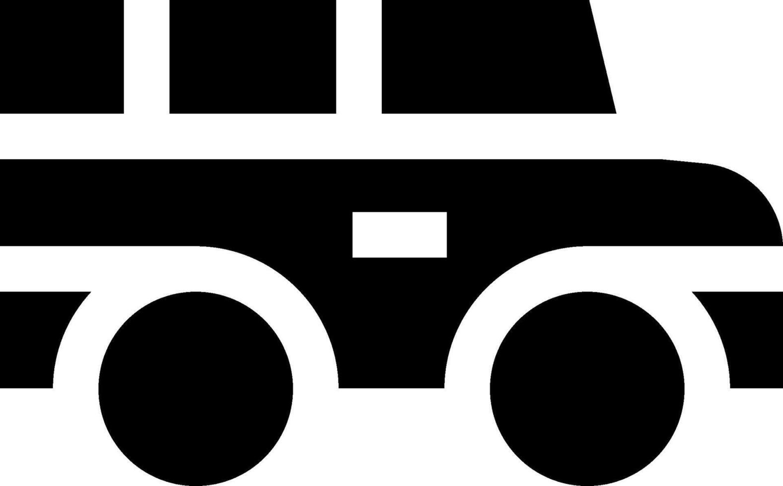 A black and white image of a vehicle vector