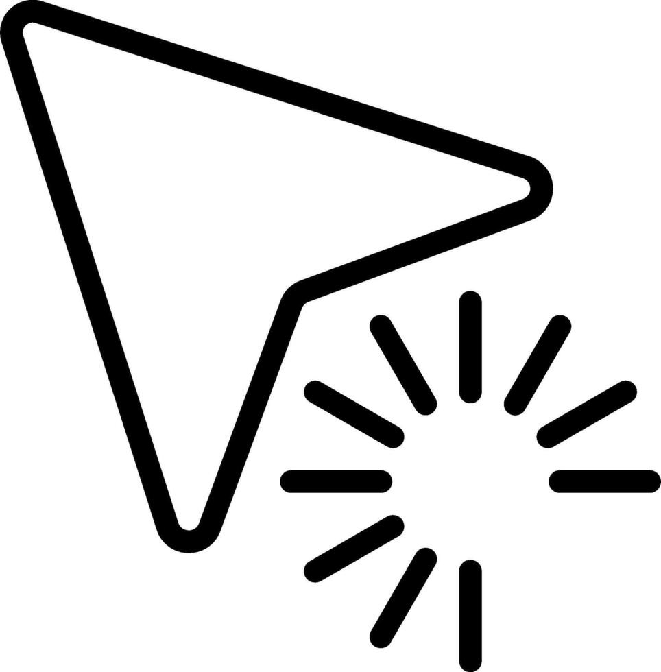 A black and white icon of a sun vector