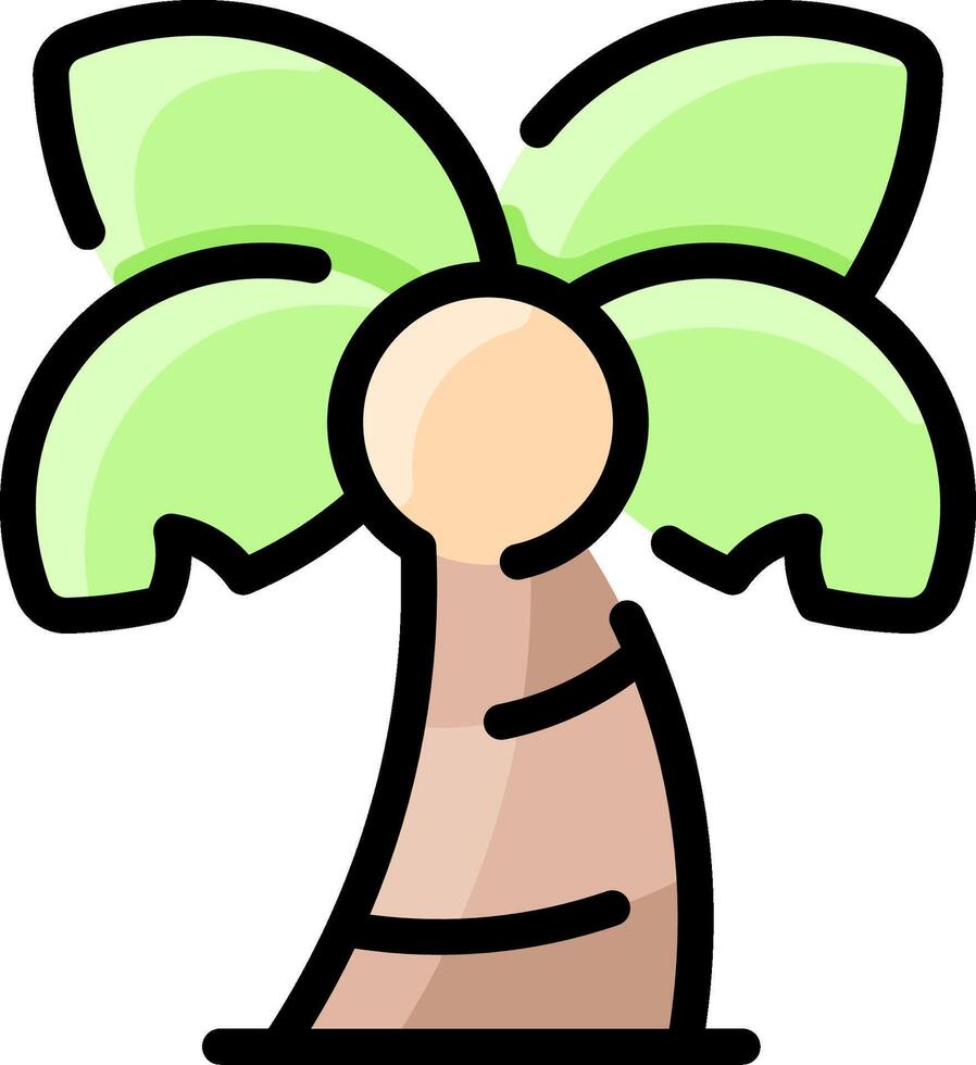 Palm tree clip art vector