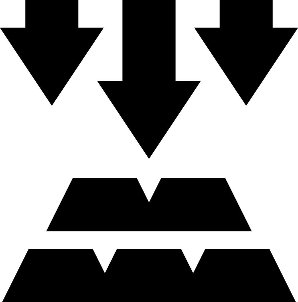 A black and white logo with arrows pointing up vector