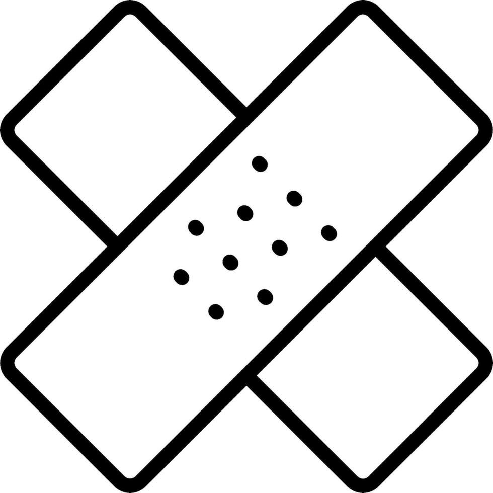 A bandage icon on a white background vector