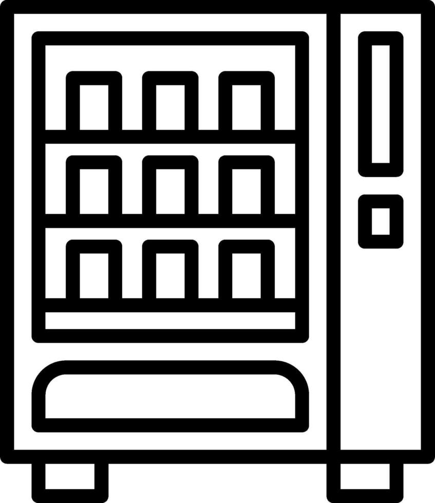 A vending machine icon on a white background vector