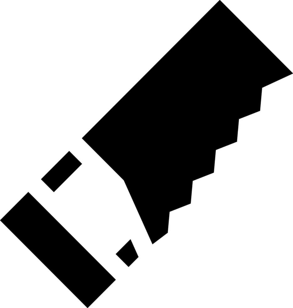 A black and white image of a knife vector