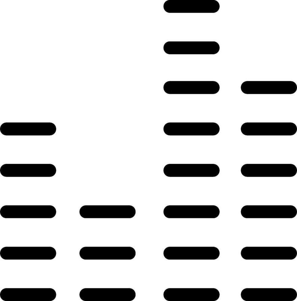 A sound wave graphic with a black and white background vector