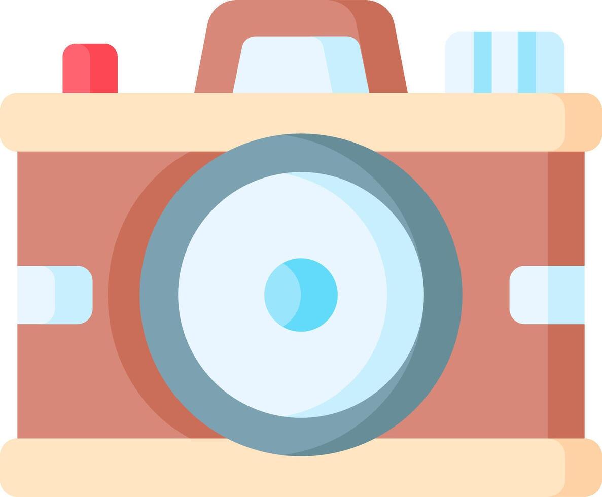 A camera icon with a white background vector