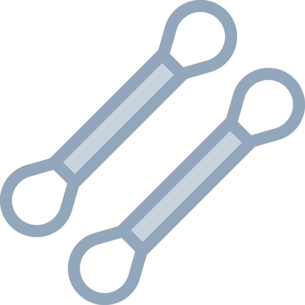 Two wrenches are shown on a white background vector