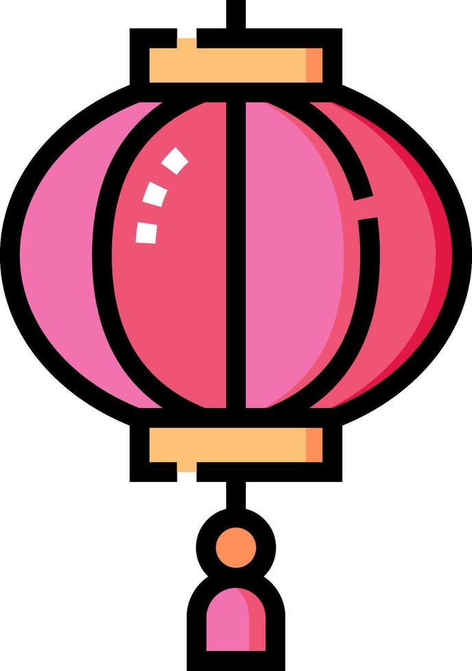 Chinese lantern clip art illustration vector