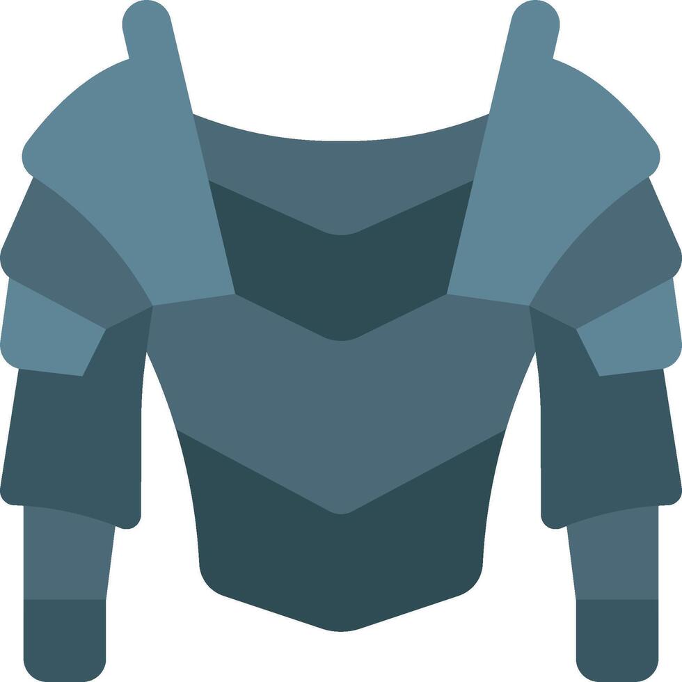 A blue armor chest with a blue and gray design vector