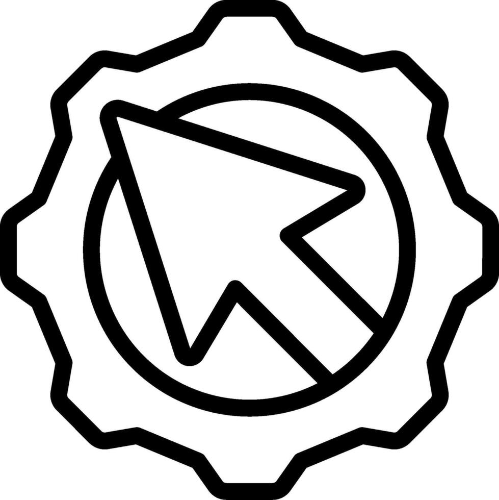 A black and white icon of a button with an arrow pointing up vector