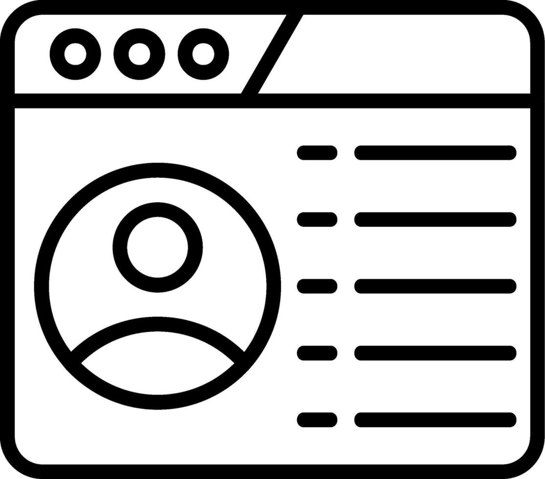 User Interface Line Icon vector