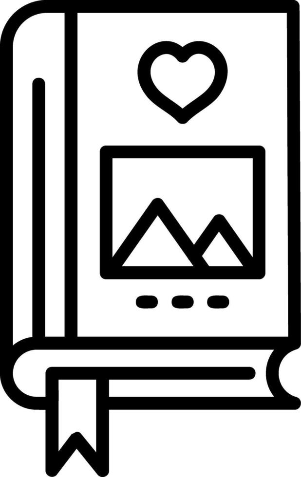 Brand Book Line Icon vector