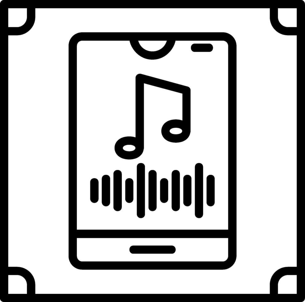 Vertical Rhythm Line Icon vector
