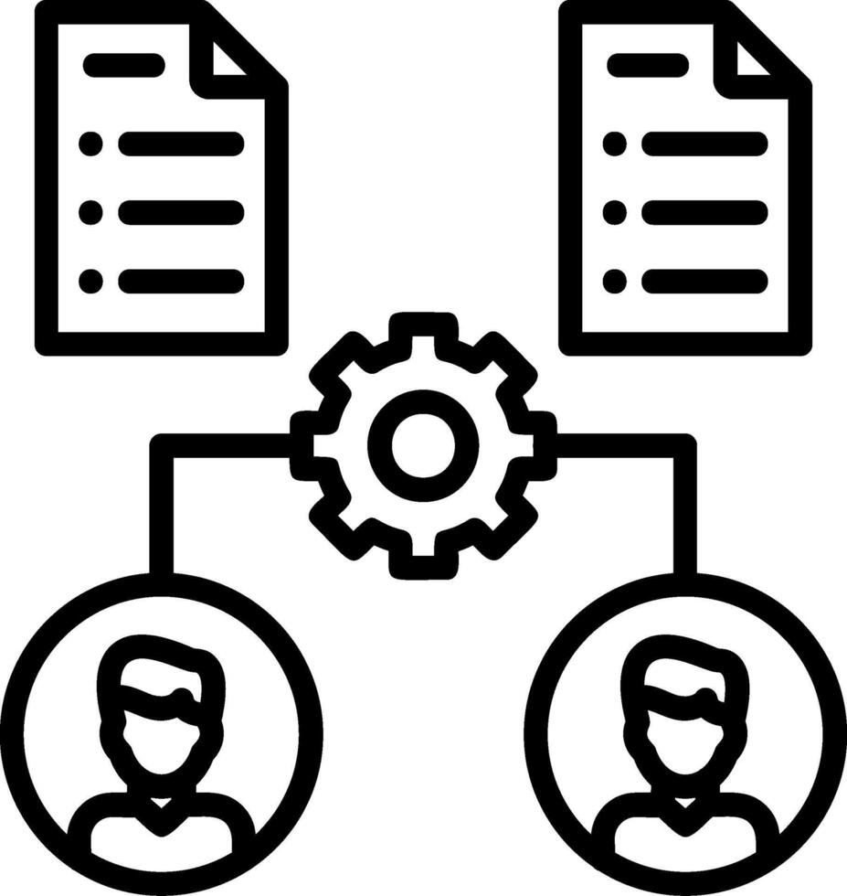 Onboarding Line Icon vector