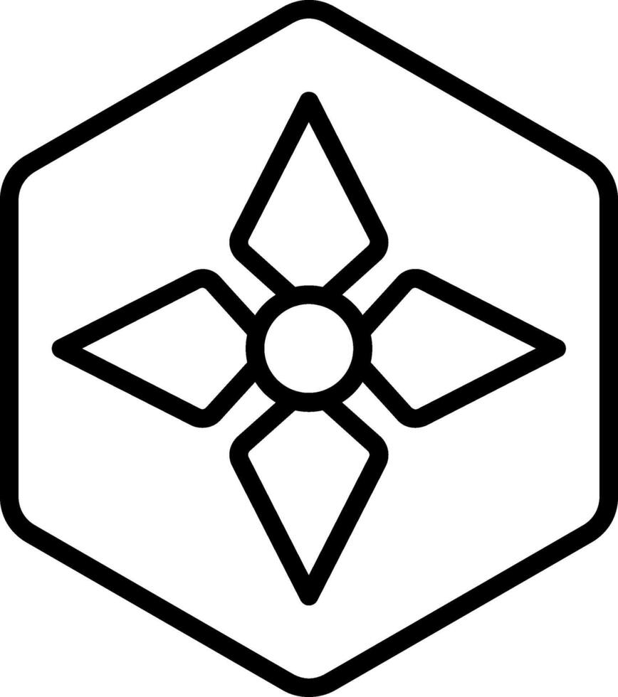 Negative Space Line Icon vector